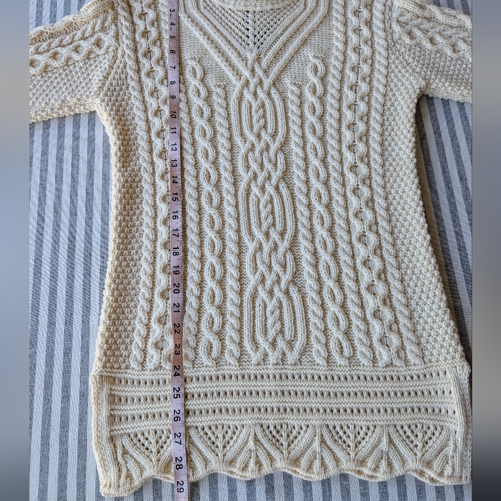 NWT The Irish Store 100% New Merino Wool Tunic Sweater - Picture 7 of 8